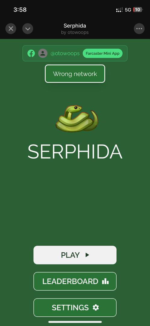 Serphida project interface